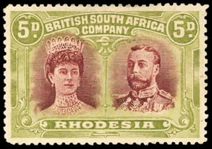 Lot 262 - SG 143a 5d lake-brown and green mint