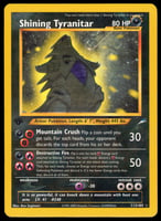 Lot 8: Shining Tyranitar 1st Edition Neo Destiny #113/105