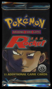 Pokemon TCG - Team Rocket 1st Edition Sealed Booster Pack - Giovanni Artwork