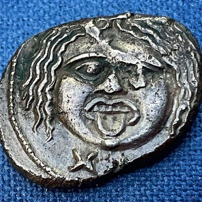 Metus Etruscan silver coin