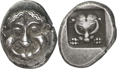 Athens (c. 525 BC), Silver ‘Wappenmunzen’ Tetradrachm. Seltman 319-322. Image: Baldwin’s.